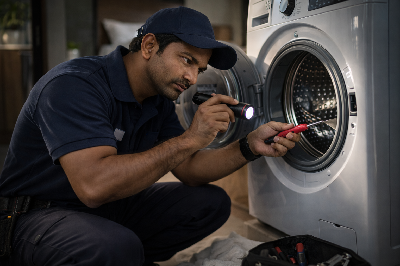 front load washing machine repair service in Hyderabad