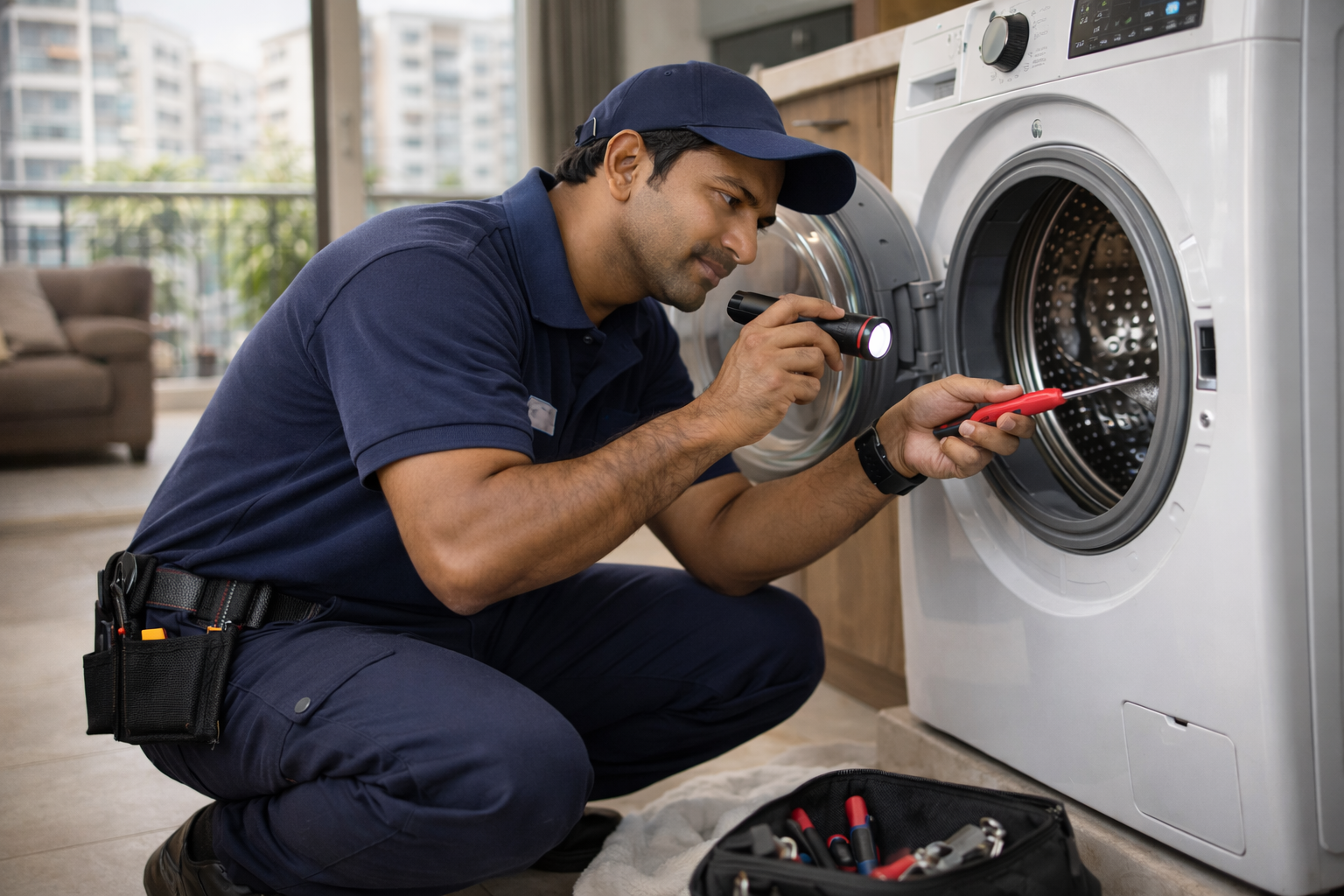 Fully automatic washing machine repair service